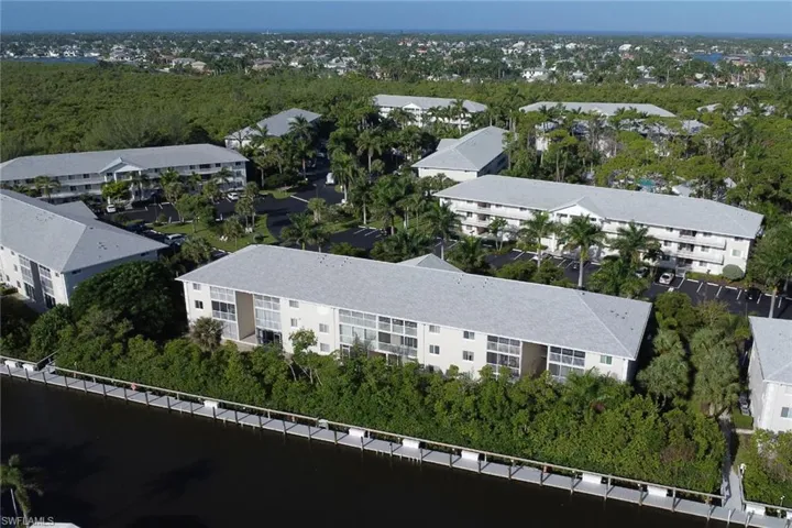 Drone / aerial view of apartment complex