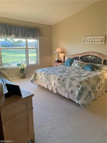 Master  bedroom featuring baseboards and carpet