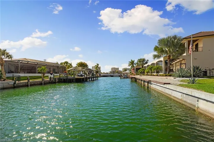 Water view featuring a boat dock