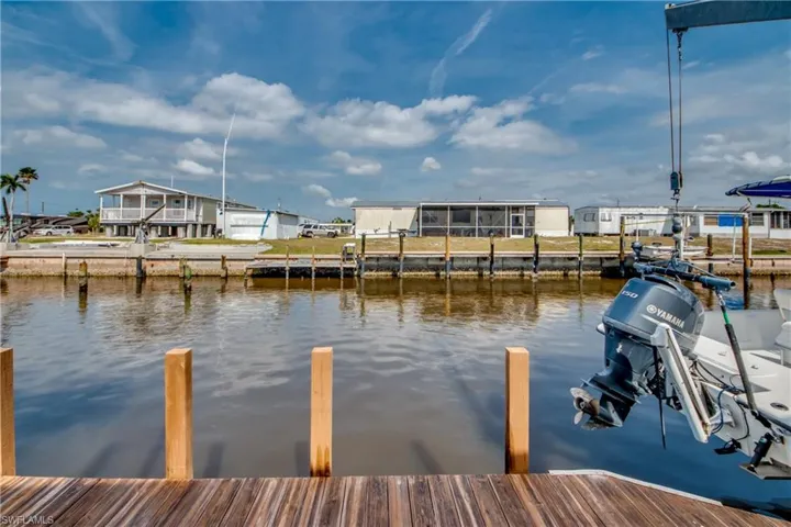 Dock featuring a water view