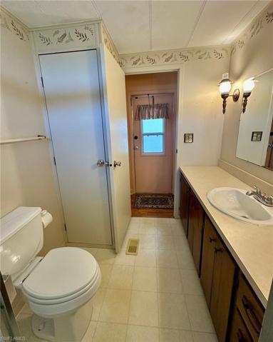 Hall Bath has a linen closet