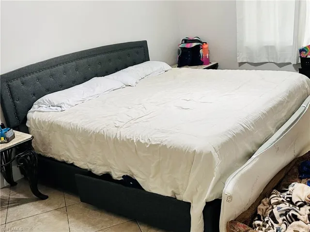 View of tiled bedroom