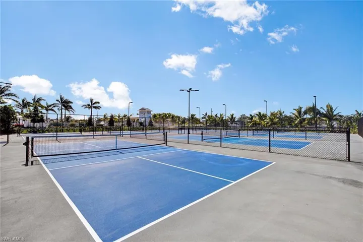 View of tennis court
