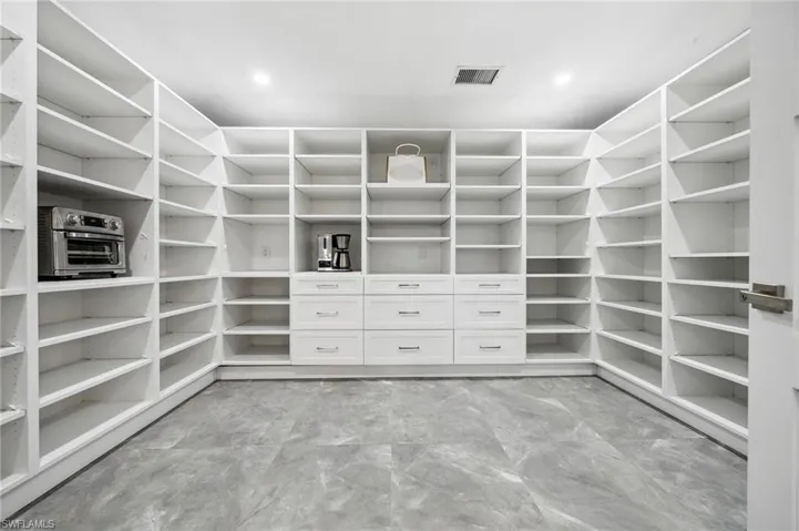 11 x 13 Walk-in Pantry with shelving
