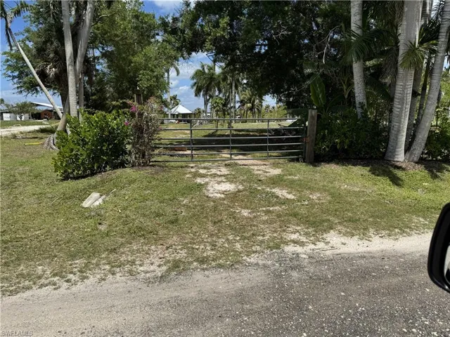 Entrance Gate at SW corner of property