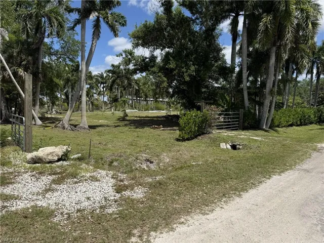 SW corner of property