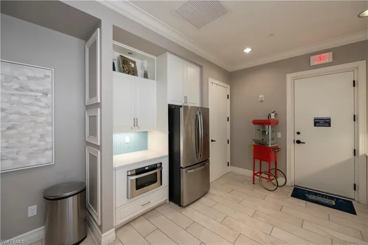 Kitchen attached to social room