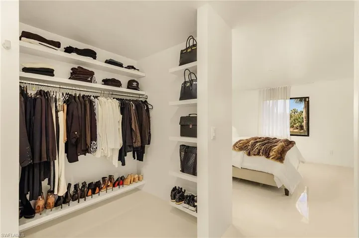 View of spacious closet