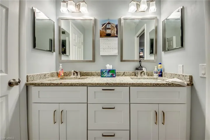 Bathroom with double vanity