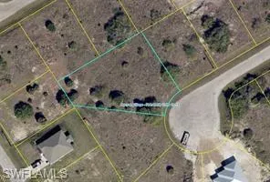 Map / location with property parcel outlined