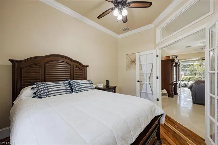 Den with French Doors