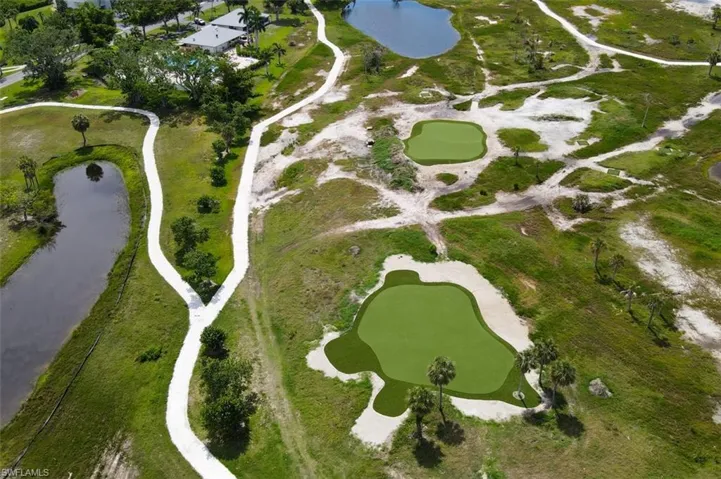 BAY BEACH COMMONS:  AERIAL VIEW OF PUTTING AND CHIPPING GREENS