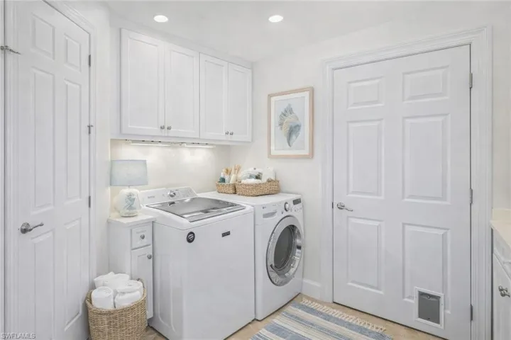 Staged with painted cabinets