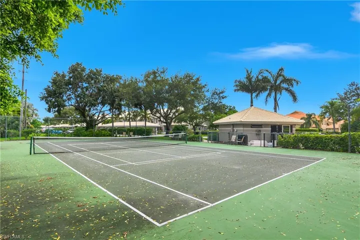 View of subdivision Tennis/Pickleball court