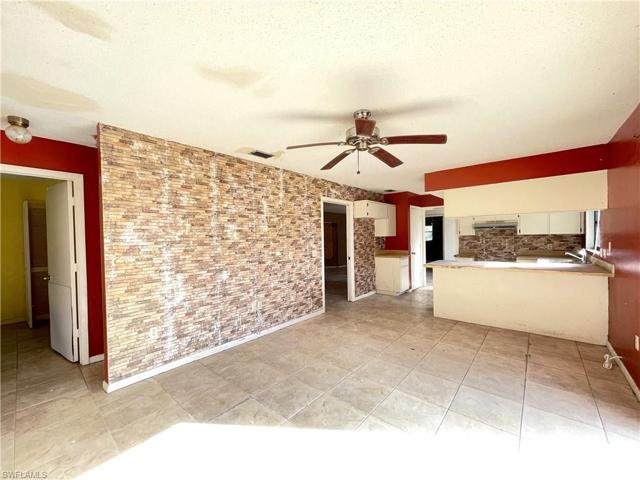 Family room connects the guest side of the house.