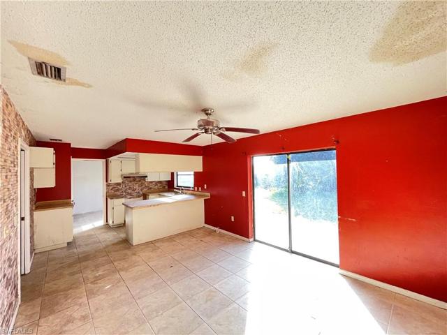 Another view from the Family room showing the big sliders with light pouring into the home.