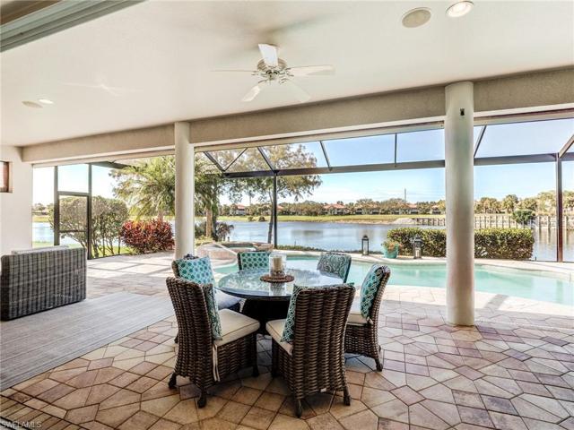 Large covered dining area