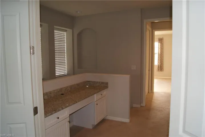 built in potential office or study area