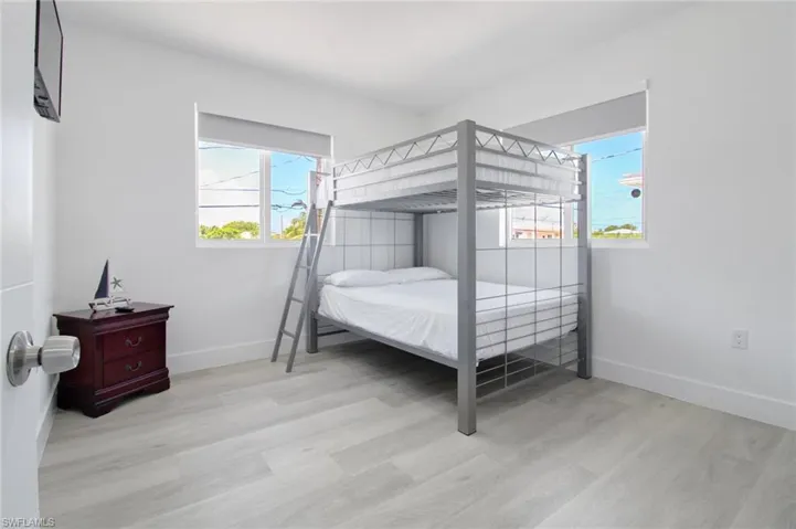 Bedroom featuring light wood-type flooring