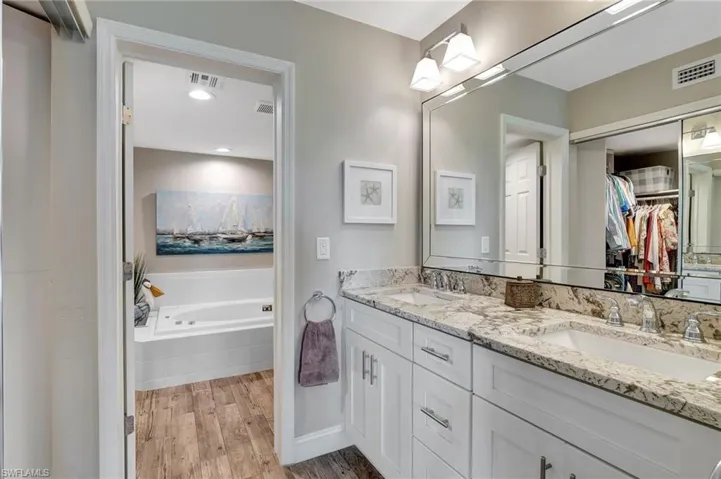 New vanity w/dual sinks