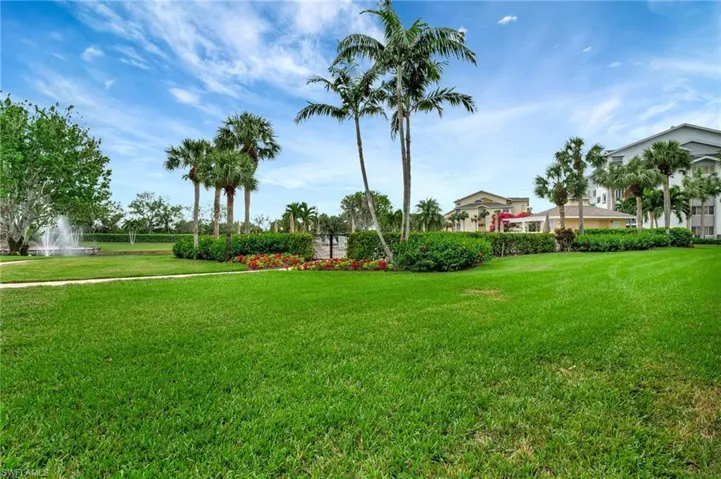 Beautiful lawn area