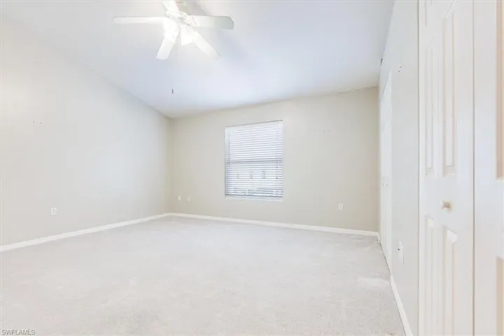 High ceilings in primary bedroom