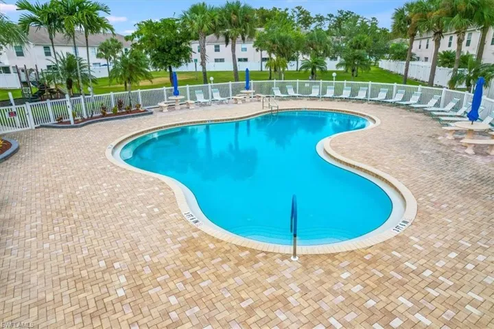 Sparkling community pool
