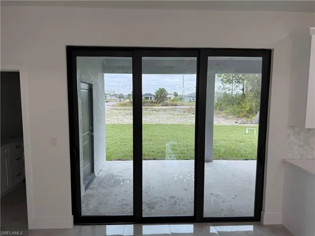 View of backyard