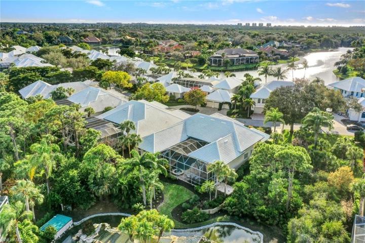 Rear aerial view of home.