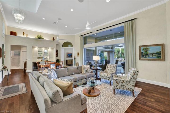 The living, kitchen, cabana and primary bedroom surround the pool/lanai area - indoor/outdoor living all year long!