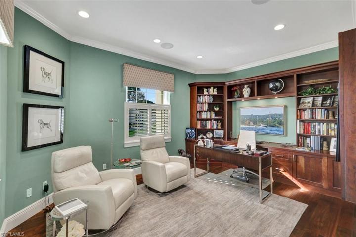 Den/office space located in front of home.
