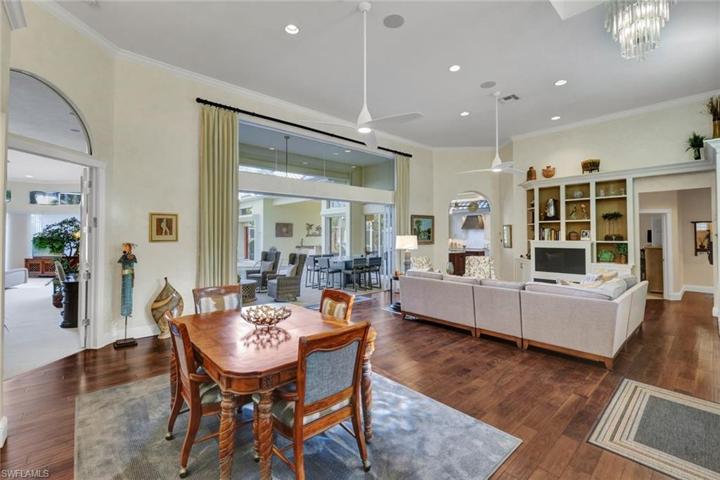 Gorgeous wood flooring in main living area.
