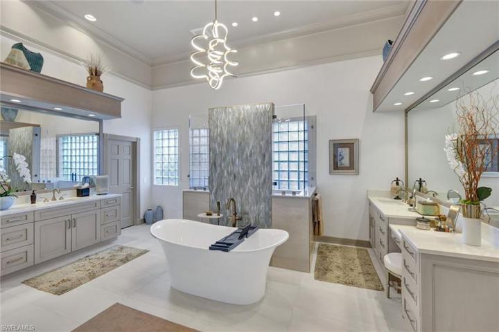 GORGEOUS en-suite bath includes soaking tub, walk in shower and separate sinks and counter space for both of you!