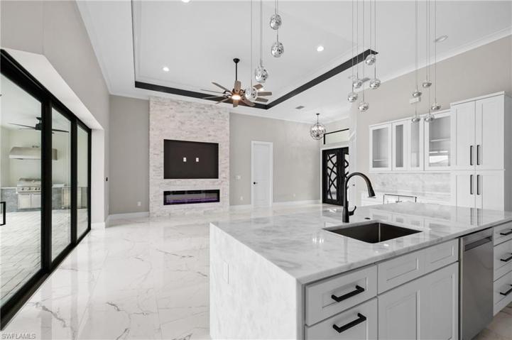 Fireplace in family room