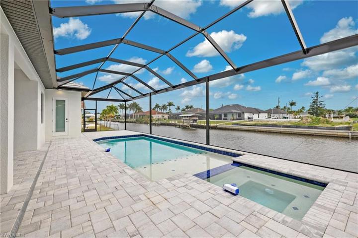 Heated salt water pool and spa