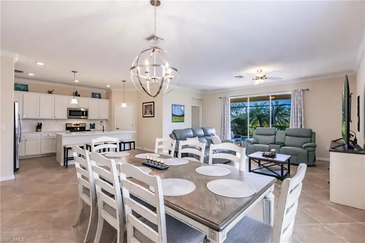 Open dining/kitchen/great room