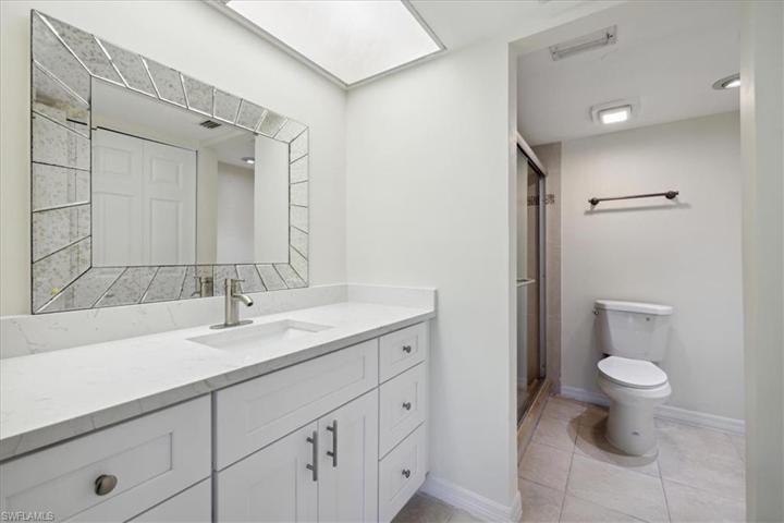 The well appointed master bathroom