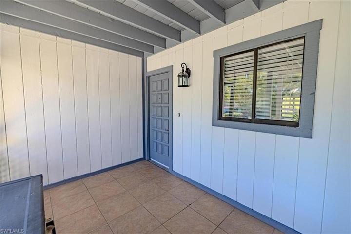 Your front door is under cover, for those rainy days