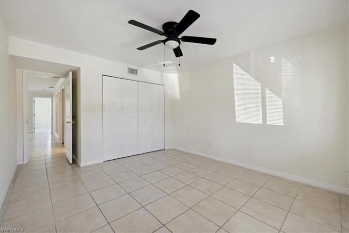 The guest bedroom offers lots of natural sunlight when you want it