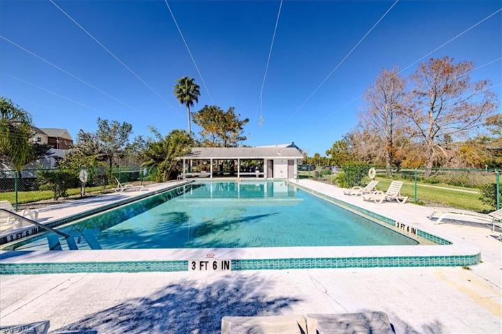 A large community pool