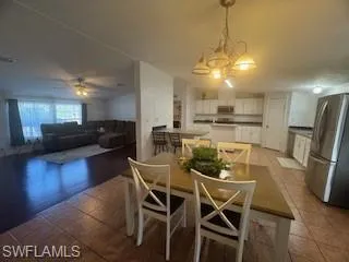 View of dining space