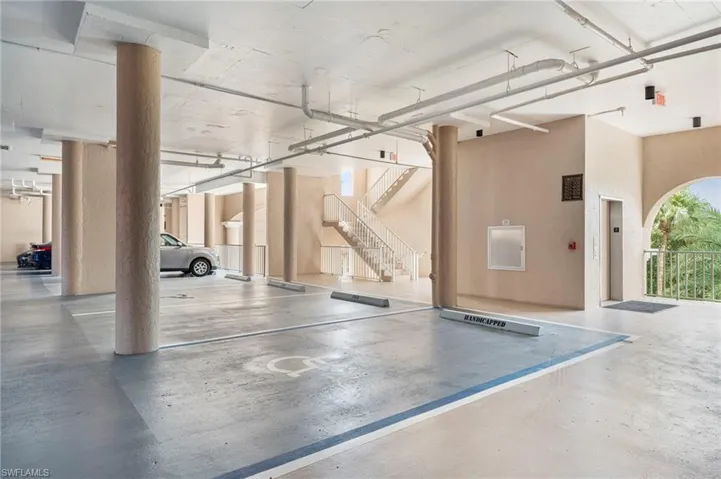 Garage with elevator