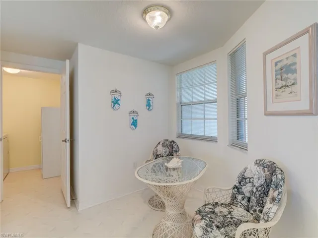 Dining area featuring baseboards