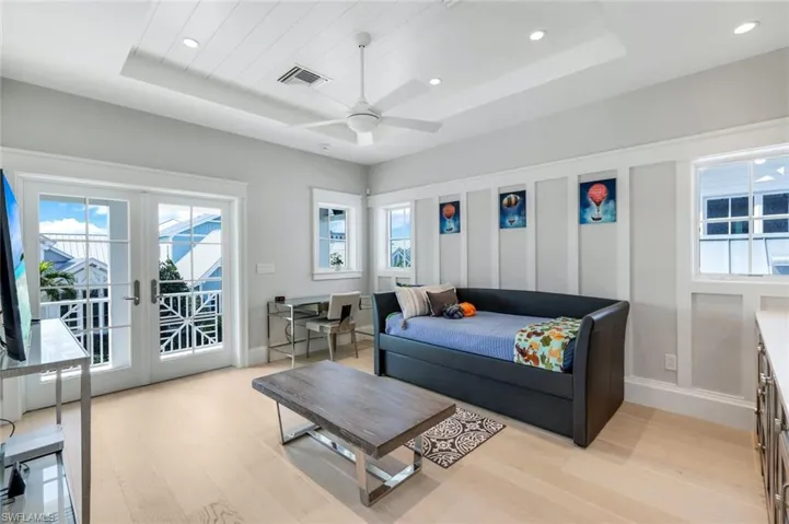 Guest quarters located above the garage with separate entrance.