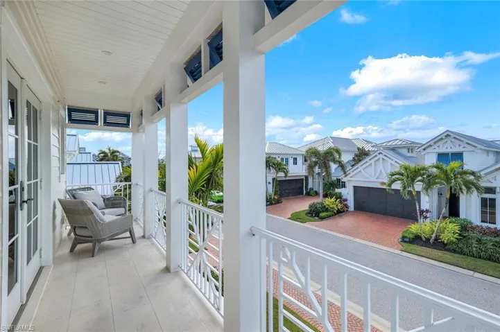 Private guest quarters balcony.