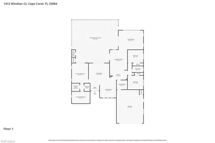 1412 Windsor Ct, Cape Coral, Florida 33904