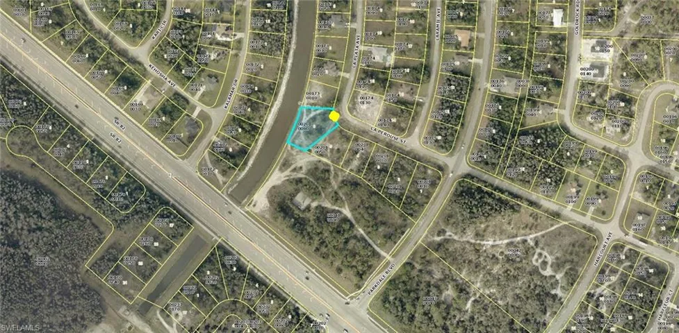 Map of property location featuring property parcel outlined