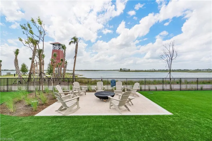 View of patio / terrace featuring a water view
