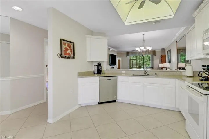 Huge kitchen with tile floor