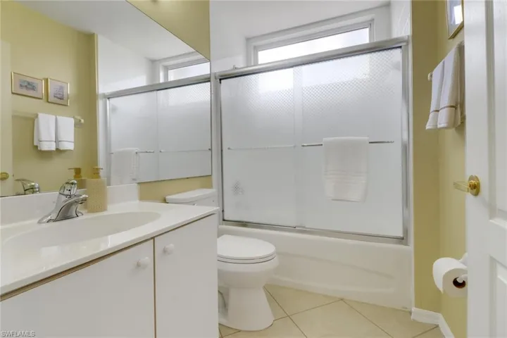 Freshly painted guest bath